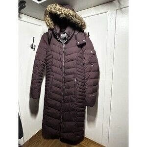 Eddie Bauer Women's Long Down Puffer Jacket - Deep Plum